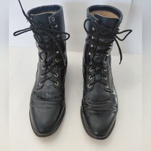 Justin Men's Lace-Up Leather Ankle Boots